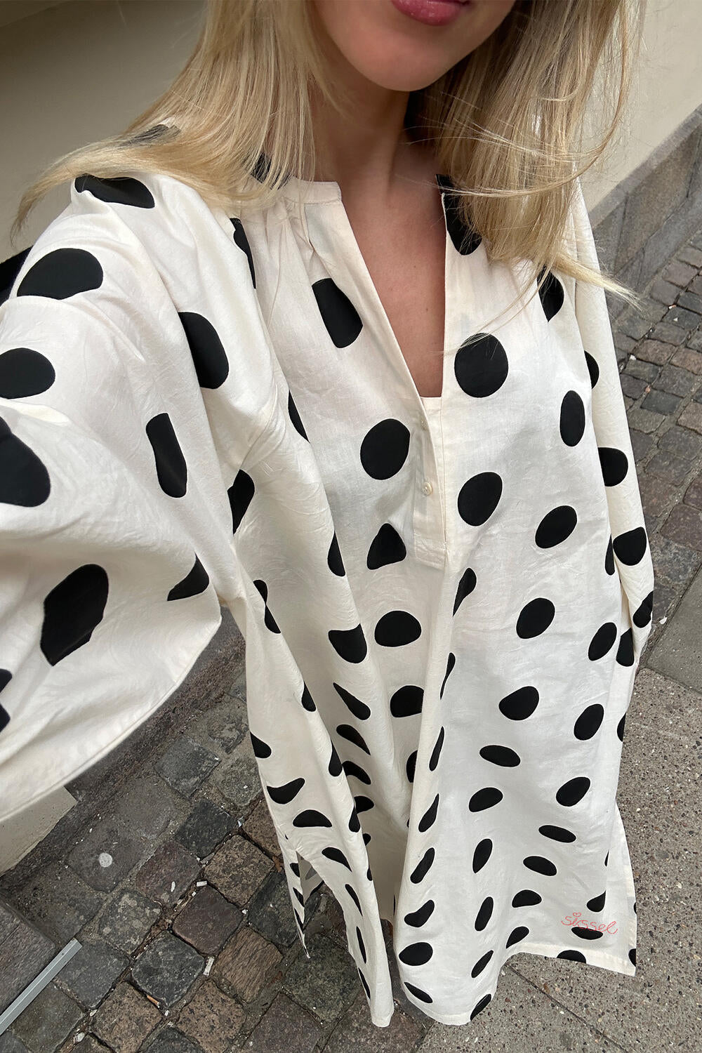 Lara kjole - Black Dot